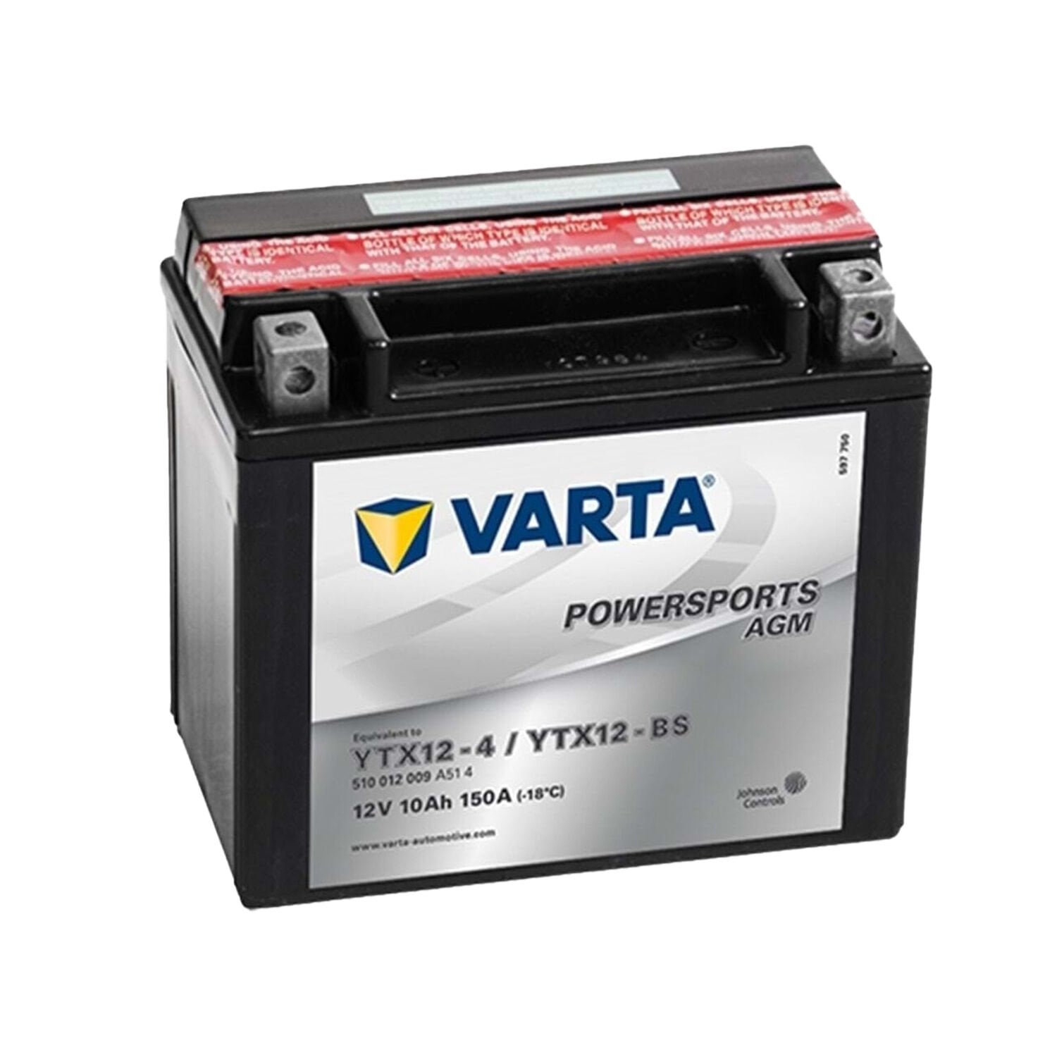 Varta AGM YTX12-BS 12V 10Ah 150a Akü