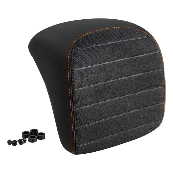 Vespa GTS Supertech 125-310 Çanta Sırt Dayama Pedi *Siyah-Turuncu Dikişli* / PIAGGIO