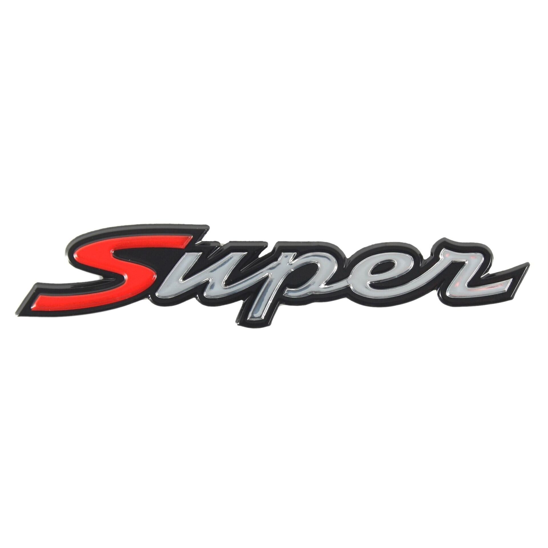 Vespa ''Super'' Amblemi Arka *Kırmızı-Krom*  (2023- ) / PIAGGIO