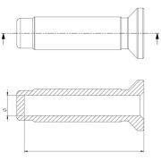 Vespa GTV Elcik Takım *Parlak Siyah* Ø 22/24 mm l 128 mm / SIP