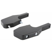 Vespa GTS-GTV Yolcu Ayak Basma Genişletme Aparatı *Parlak Siyah* / SIP