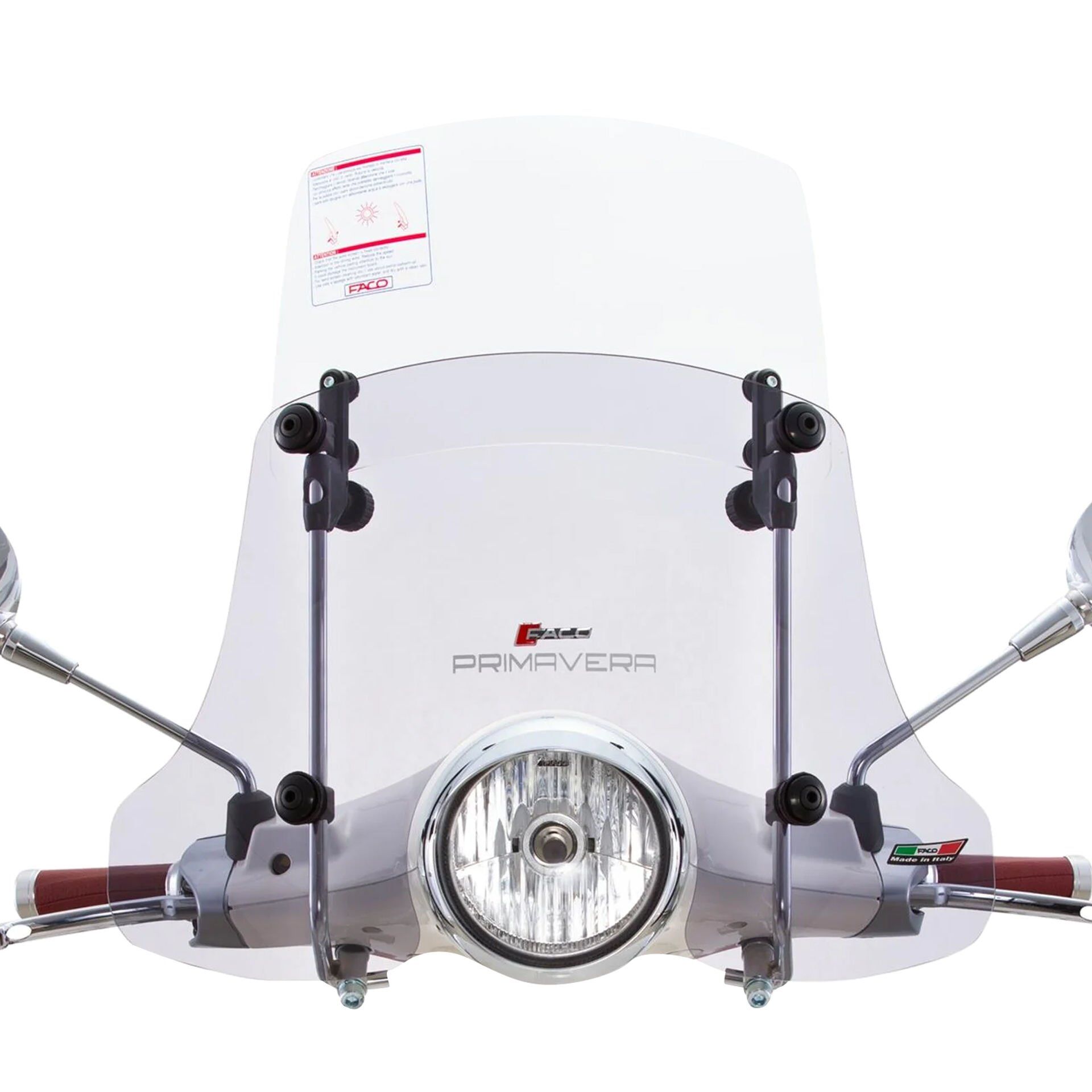 Vespa Primavera 50-150ccm Ön Cam Asansörlü *Füme-Şeffaf* (2014- ) /FACO