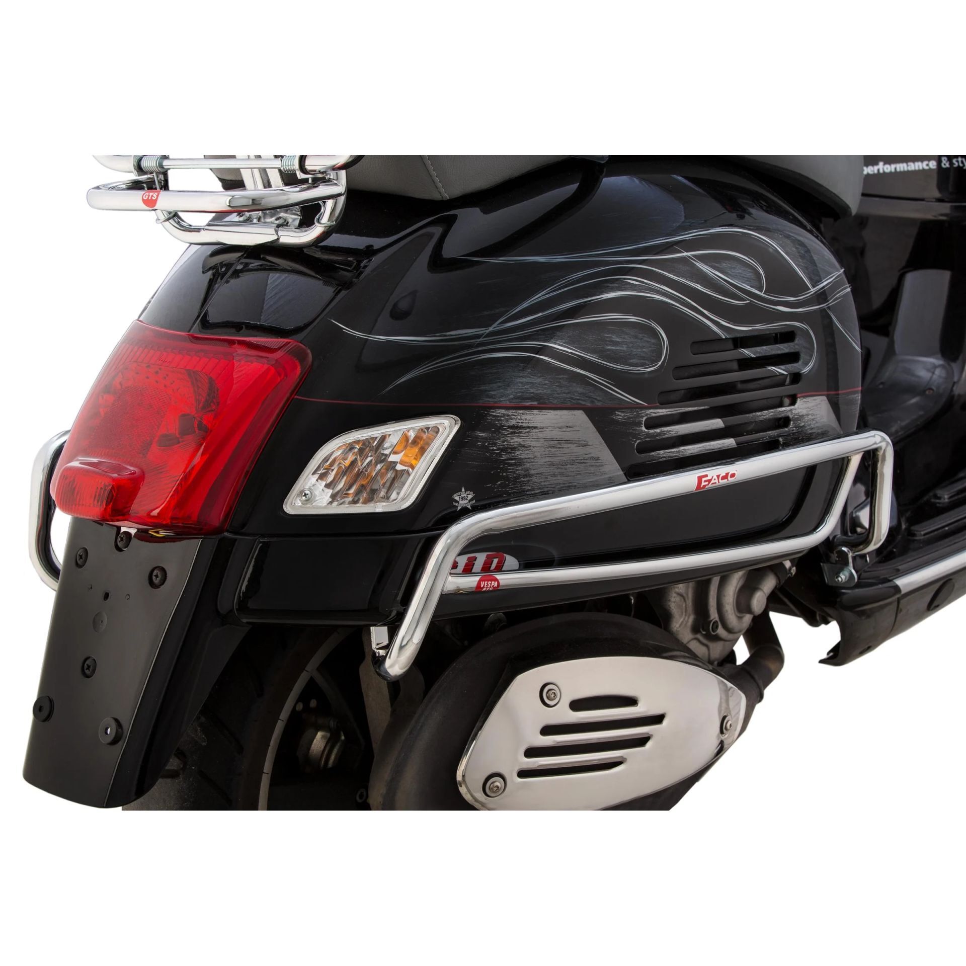 Vespa GTS-GTV Arka Yan Koruma Demiri *Krom* (2008-2018) / FACO