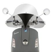 Vespa GTV Ön Cam Orta Boy *Şeffaf - Siyah Desenli* (2006-2022) / CUPPINI