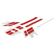 Vespa GTS Racing Sixties Sticker Set *Kırmızı* Ön-Arka / PIAGGIO