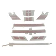 Vespa GTS Racing Sixties Sticker Set *Kırmızı* Ön-Arka / PIAGGIO