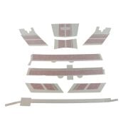 Vespa GTS Racing Sixties Sticker Set *Kırmızı* Ön-Arka / PIAGGIO