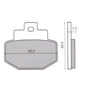 Vespa Fren Balatası Arka S52 GT-GTS (2003- 2022)/ GTV (2010 - ) / 946 (2013-2017) / GALFER