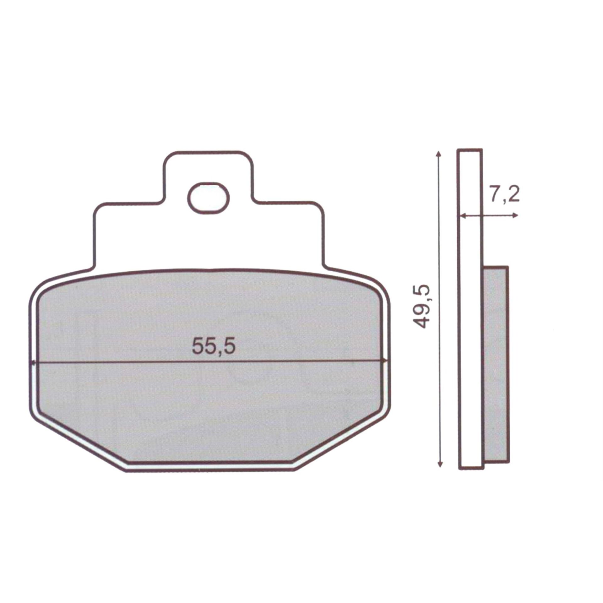 Vespa Fren Balatası Arka S52 GT-GTS (2003- 2022)/ GTV (2010 - ) / 946 (2013-2017) / GALFER