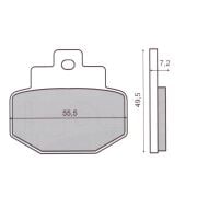 Vespa Fren Balatası Arka S52 GT-GTS (2003- 2022)/ GTV (2010 - ) / 946 (2013-2017) / GALFER