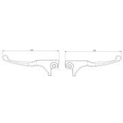 Vespa GTS Spor Kısa Manet Takım Alüminyum *Krom* (2023- ) / SIP