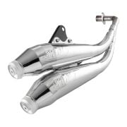 Vespa Primavera-Sprint 125-150 Çift Çıkışlı Egzoz *Krom* (2012-2023 ) / SIP