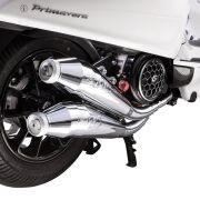 Vespa Primavera-Sprint 125-150 Çift Çıkışlı Egzoz *Krom* (2012-2023 ) / SIP