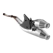 Vespa Primavera-Sprint 125-150 Çift Çıkışlı Egzoz *Krom* (2012-2023 ) / SIP