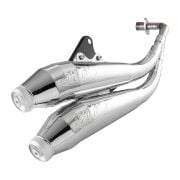 Vespa Primavera-Sprint 125-150 Çift Çıkışlı Egzoz *Krom* (2012-2023 ) / SIP