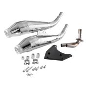 Vespa Primavera-Sprint 125-150 Çiftli Egzoz *Krom* (2012-2023 ) / SIP