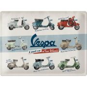 Metal Duvar Panosu Vespa *Vespa Modelleri* 40x30cm/ Nostalgic Art