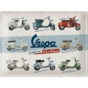 Metal Duvar Panosu Vespa *Vespa Modelleri* 40x30cm/ Nostalgic Art