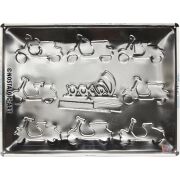 Metal Duvar Panosu Vespa *Vespa Modelleri* 40x30cm/ Nostalgic Art