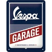 Metal Duvar Panosu Vespa *Vespa Garage* 20X15cm/ Nostalgic Art