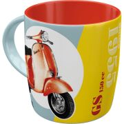 Vespa Kupa-Bardak Seramik * Vespa GS 150 ve Since 1955 Scooter* / Nostalgic Art