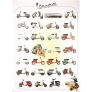 Vespa Motifli Poster Model III *99cm-70cm* / MEC EUR