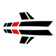 Vespa GTS Super Sticker Set *Siyah-Kırmızı* (2017-  ) / PIAGGIO