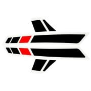 Vespa GTS Super Sticker Set *Siyah-Kırmızı* (2017-  ) / PIAGGIO