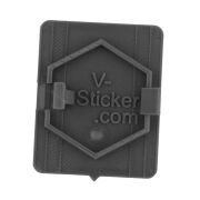 Vespa Amblem Braketi *Koyu Gri* / V-Sticker