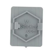 Vespa Amblem Braketi *Açık Gri* / V-Sticker