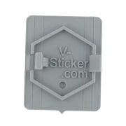 Vespa Amblem Braketi *Açık Gri* / V-Sticker