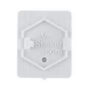 Vespa Amblem Braketi *Beyaz* / V-Sticker