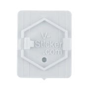 Vespa Amblem Braketi *Beyaz* / V-Sticker