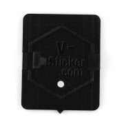 Vespa Amblem Braketi *Parlak Siyah* / V-Sticker