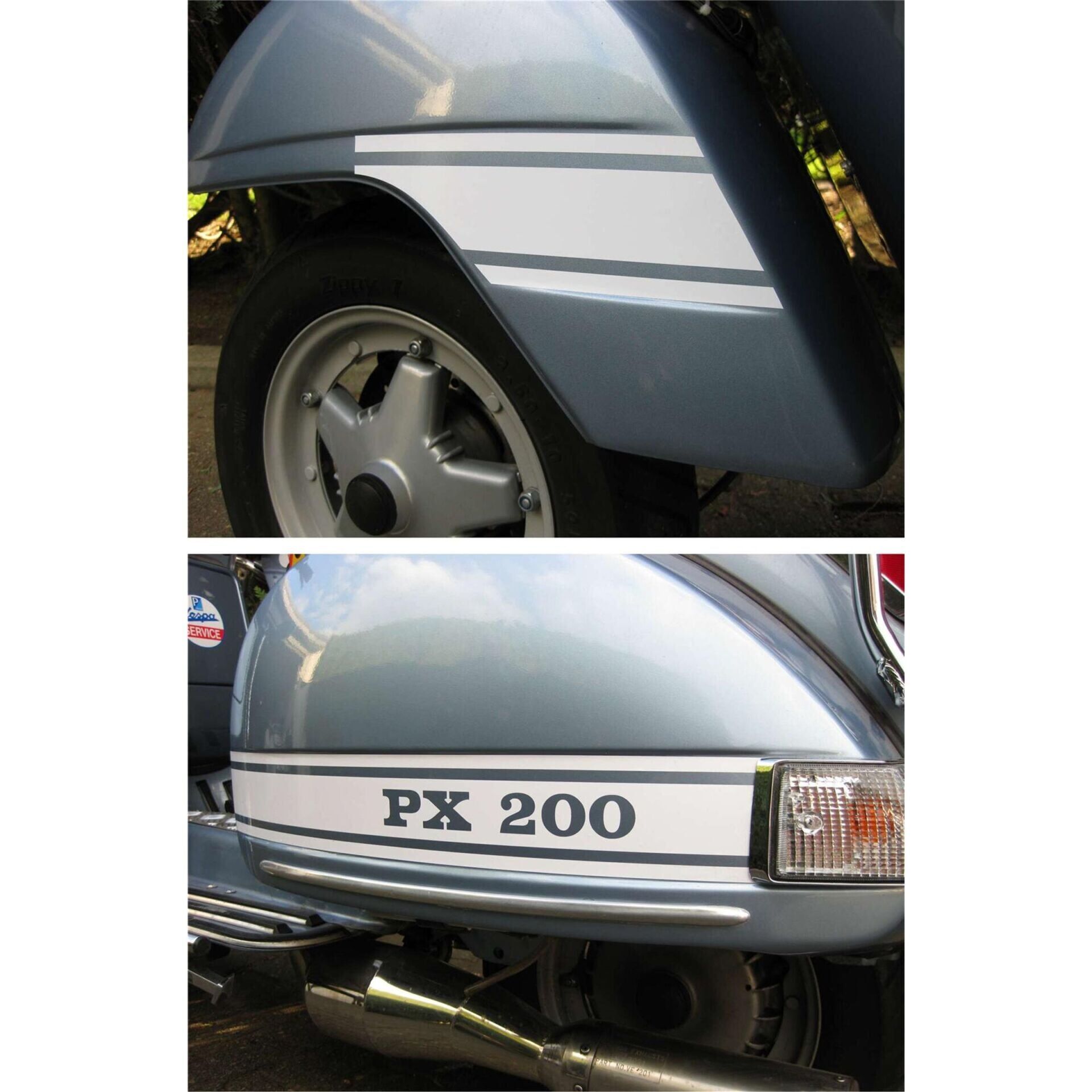 Vespa PX Sticker Set  Rally Style *Beyaz * / VESPISSIMO