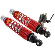 Vespa GTS-GTV 125cc-300cc Spor Arka Amortisör Seti Tüplü WMI *Kırmızı-Siyah* (2003-2023 ) / BITUBO