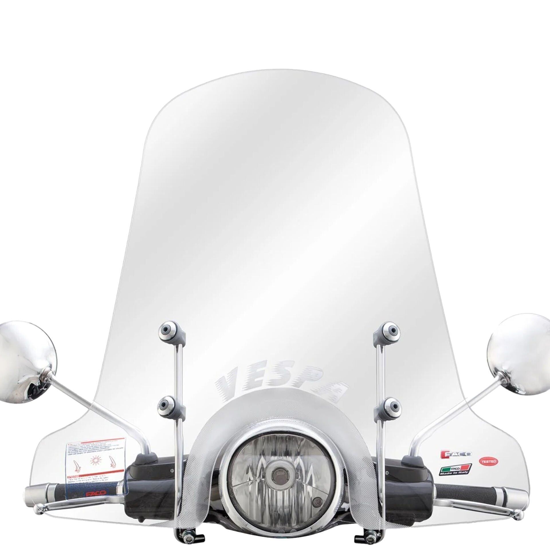 Vespa GT-GTS Ön Cam Uzun *Şeffaf* (2003-2022) / FACO