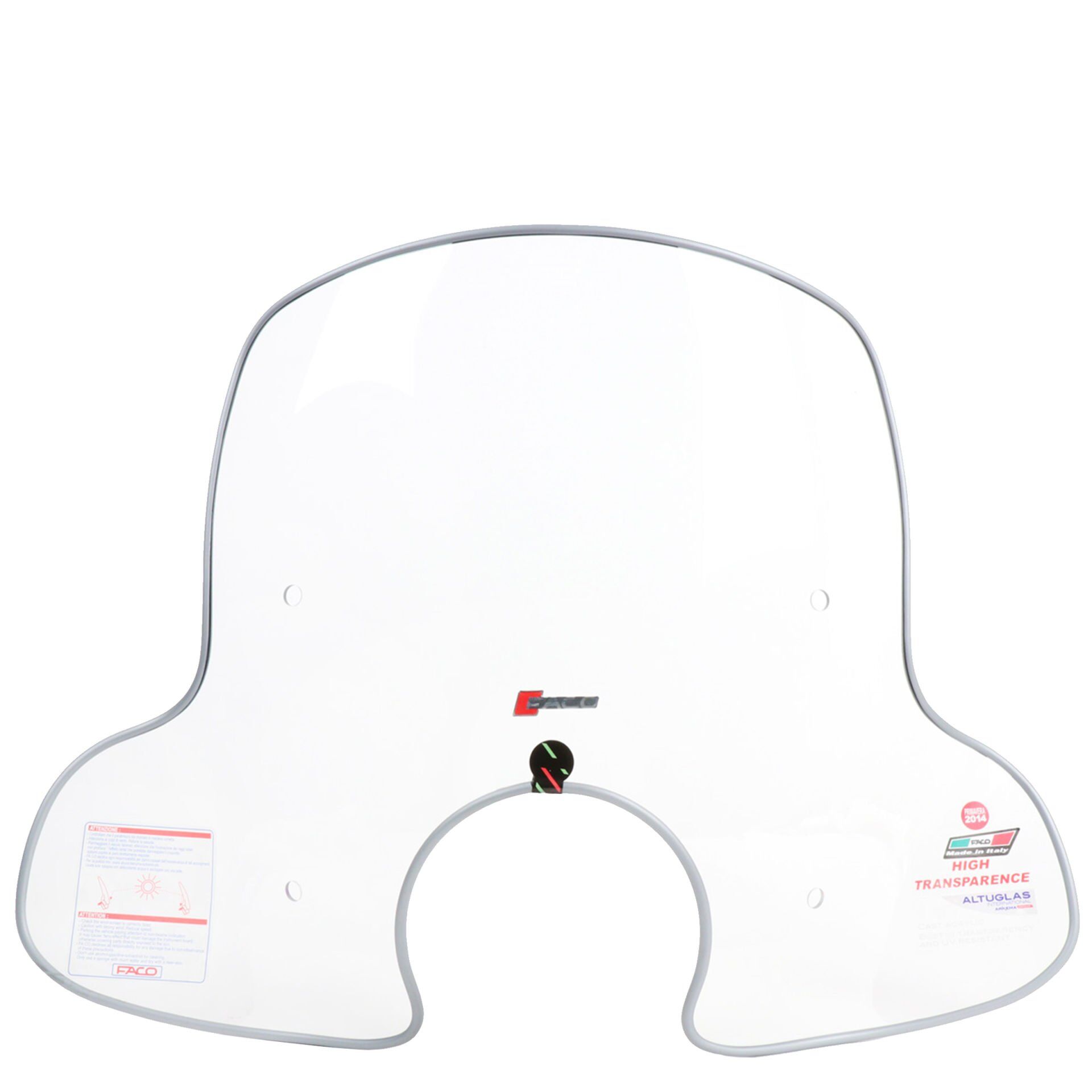 Vespa Primavera 50-150ccm Ön Cam Orta Boy *Şeffef* (2014- ) / FACO