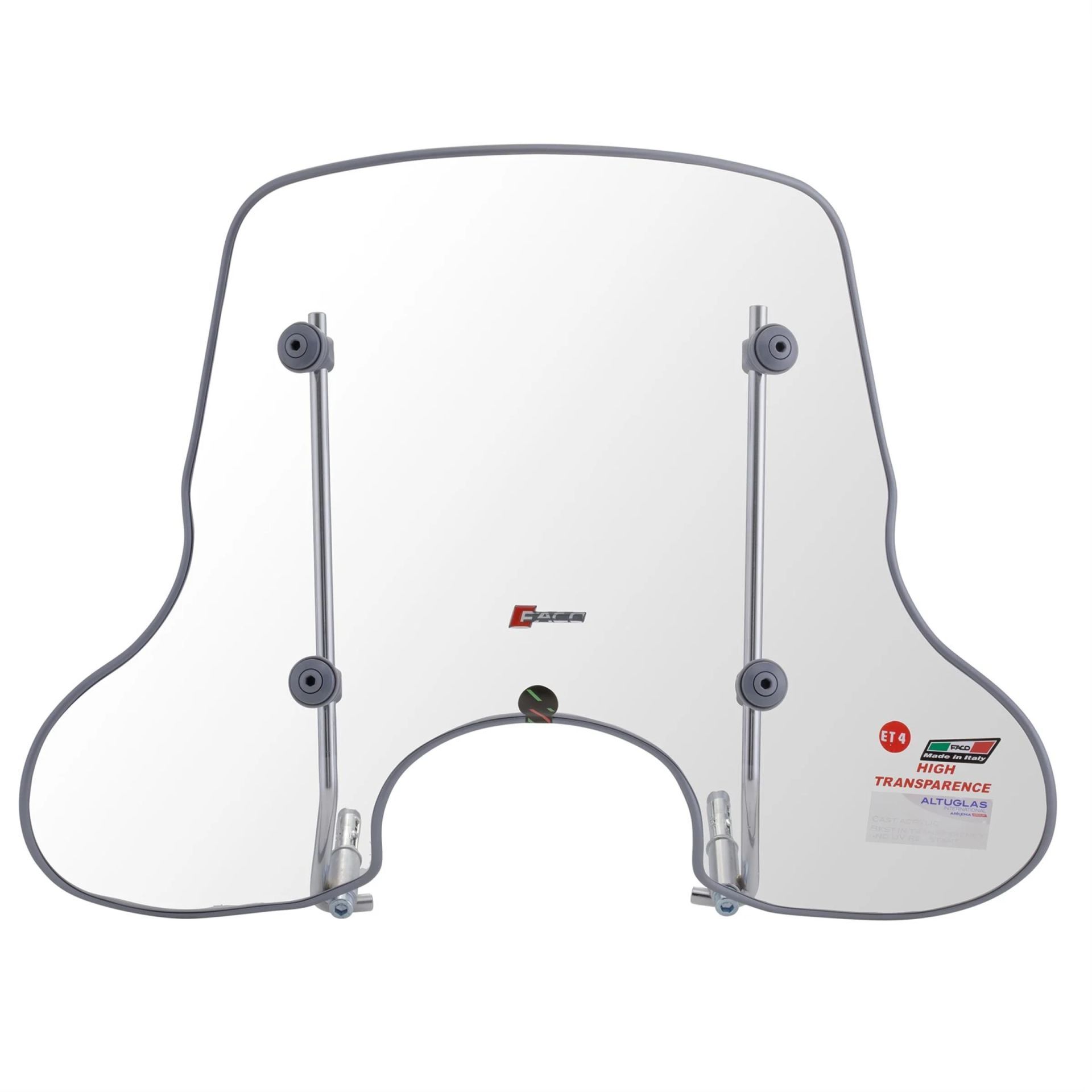 Vespa ET2-ET4 Ön Cam Orta Boy *Şeffaf* / FACO