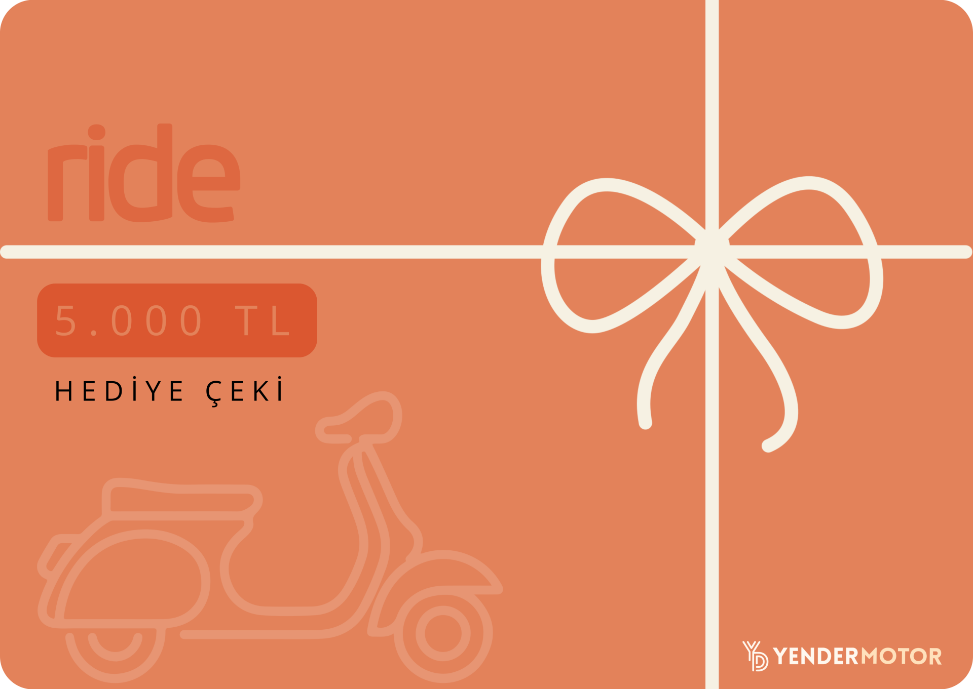 Yender Motor Hediye Çeki - RIDE