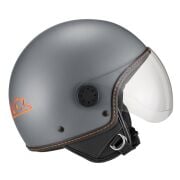 Vespa Kask Langhe Visor Demi-Jet *Gri-Turuncu*