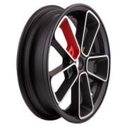 Vespa GTS-GTV Jant *Siyah-Kırmızı* 12 Inç / SIP SERIES PORDOI