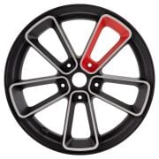 Vespa GTS-GTV Jant *Siyah-Kırmızı* 13 Inç / SIP SERIES PORDOI