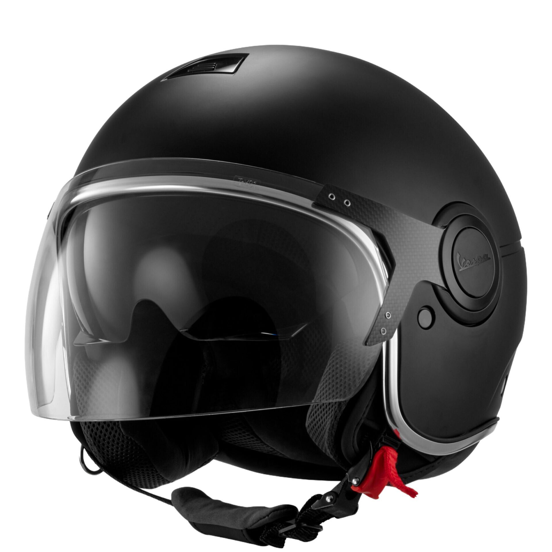 Vespa Kask Argentario Visor Jet *Mat Siyah*