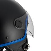 Vespa Kask Visor Demi-Jet 4.0 Mat *Siyah-Mavi*