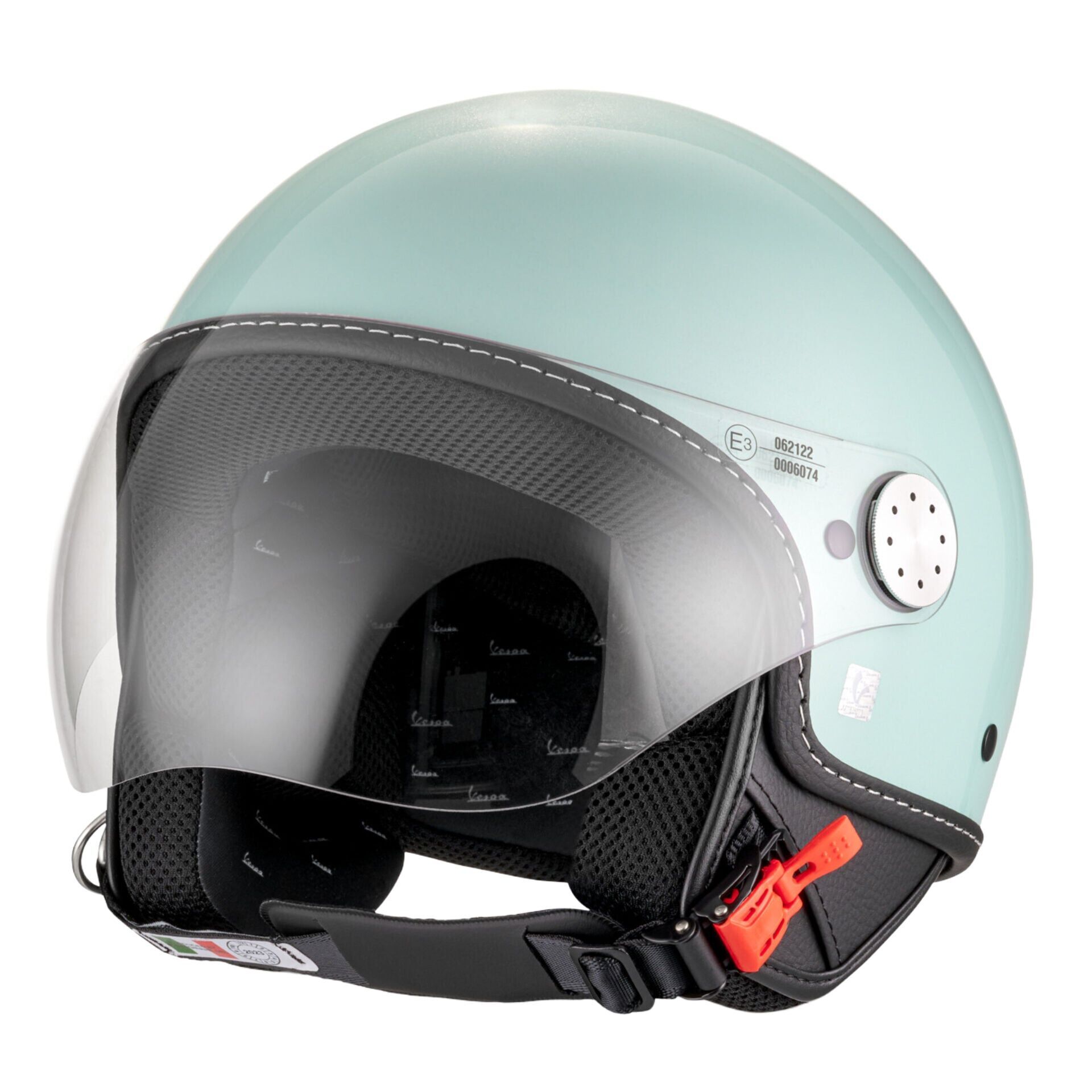Vespa Kask Langhe Visor Demi-Jet *Mint Yeşil*