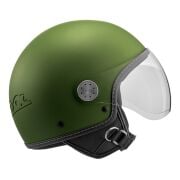 Vespa Kask Langhe Visor Demi-Jet *Koyu Yeşil*