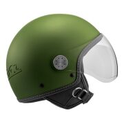 Vespa Kask Langhe Visor Demi-Jet *Koyu Yeşil*