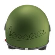 Vespa Kask Langhe Visor Demi-Jet *Koyu Yeşil*