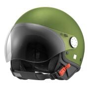 Vespa Kask Langhe Visor Demi-Jet *Koyu Yeşil*